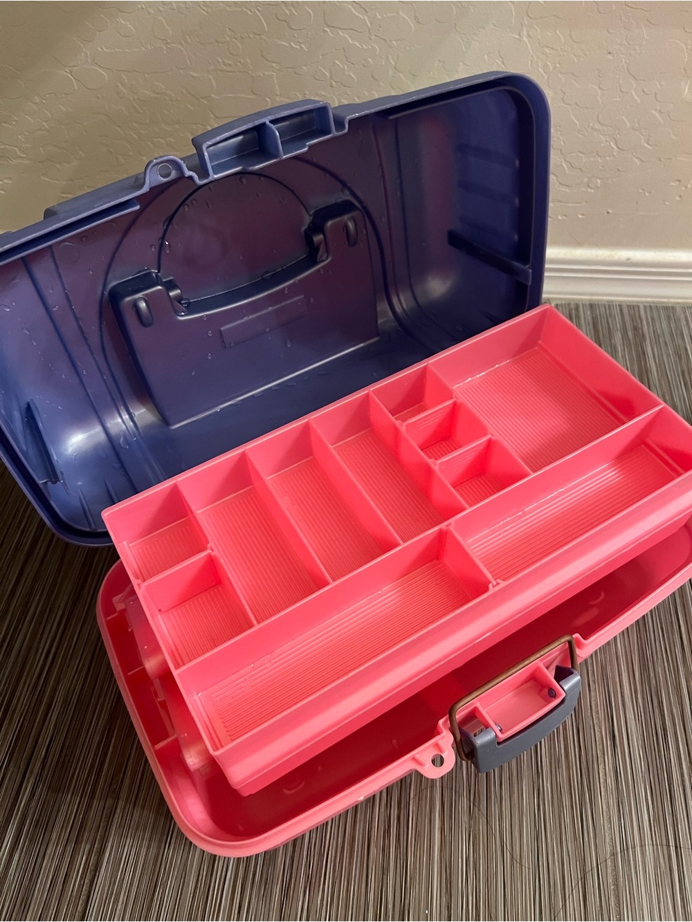 Pink Multi-Compartment Storage Organizer Box - Picture 4 of 7
